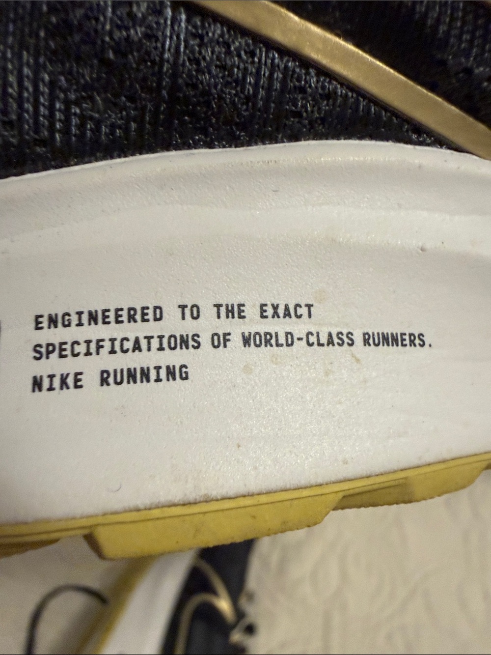 Nike Zoom Black Gold Running Shoes - Picture 7 of 12